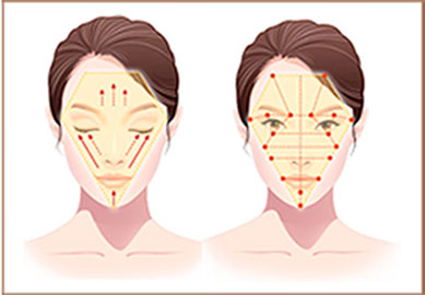 끌어올리기, 눌러주기 방법 이미지