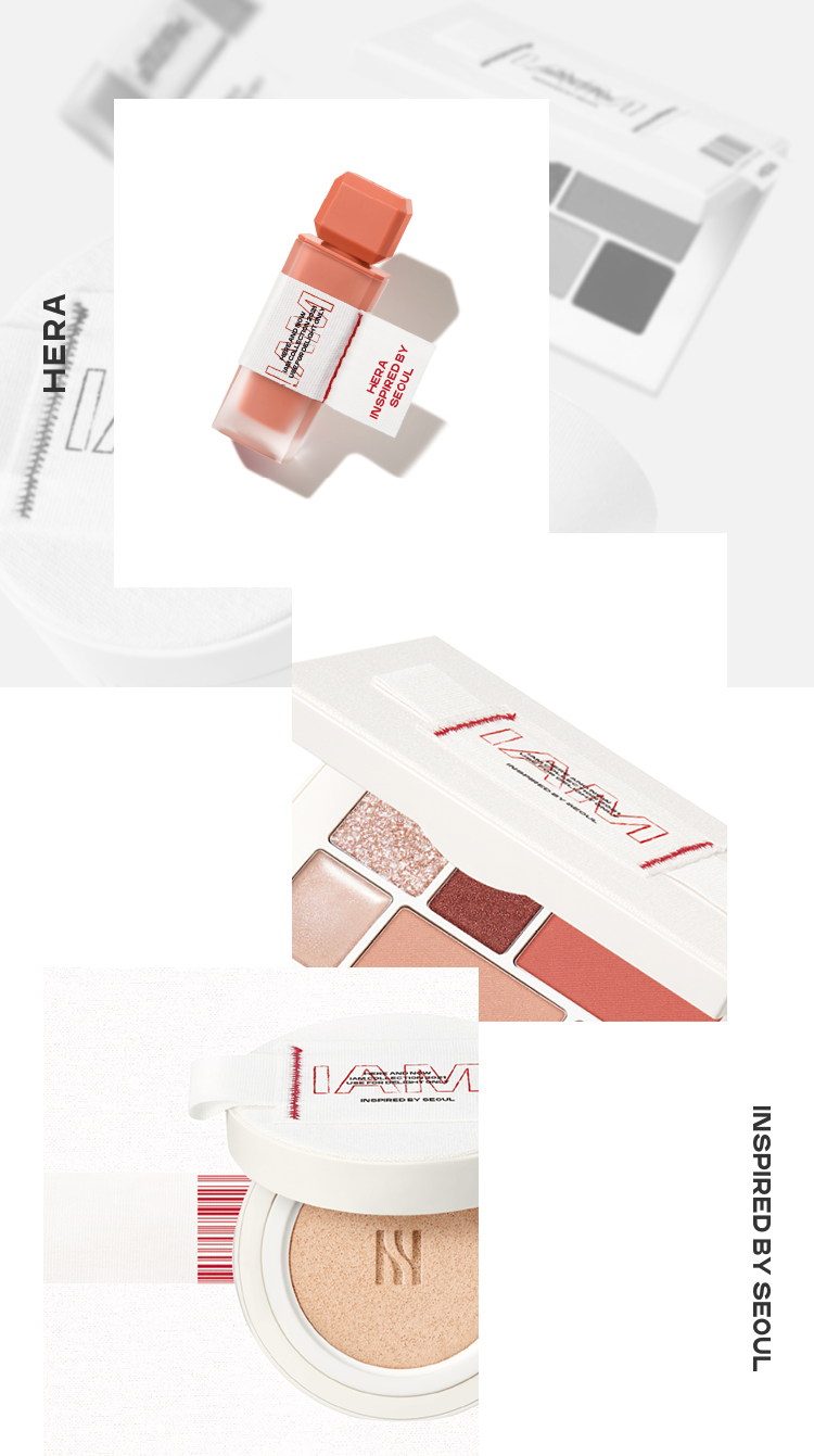 HERA | 센슈얼 파우더 매트, 멀티팔레트, 블랙쿠션 | INSPIRED BY SEOUL
