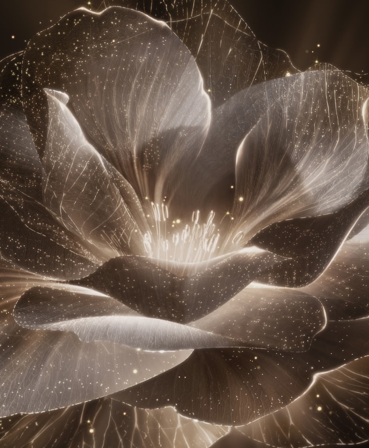 헤라 시그니아 라인 화이트 까멜리아 꽃